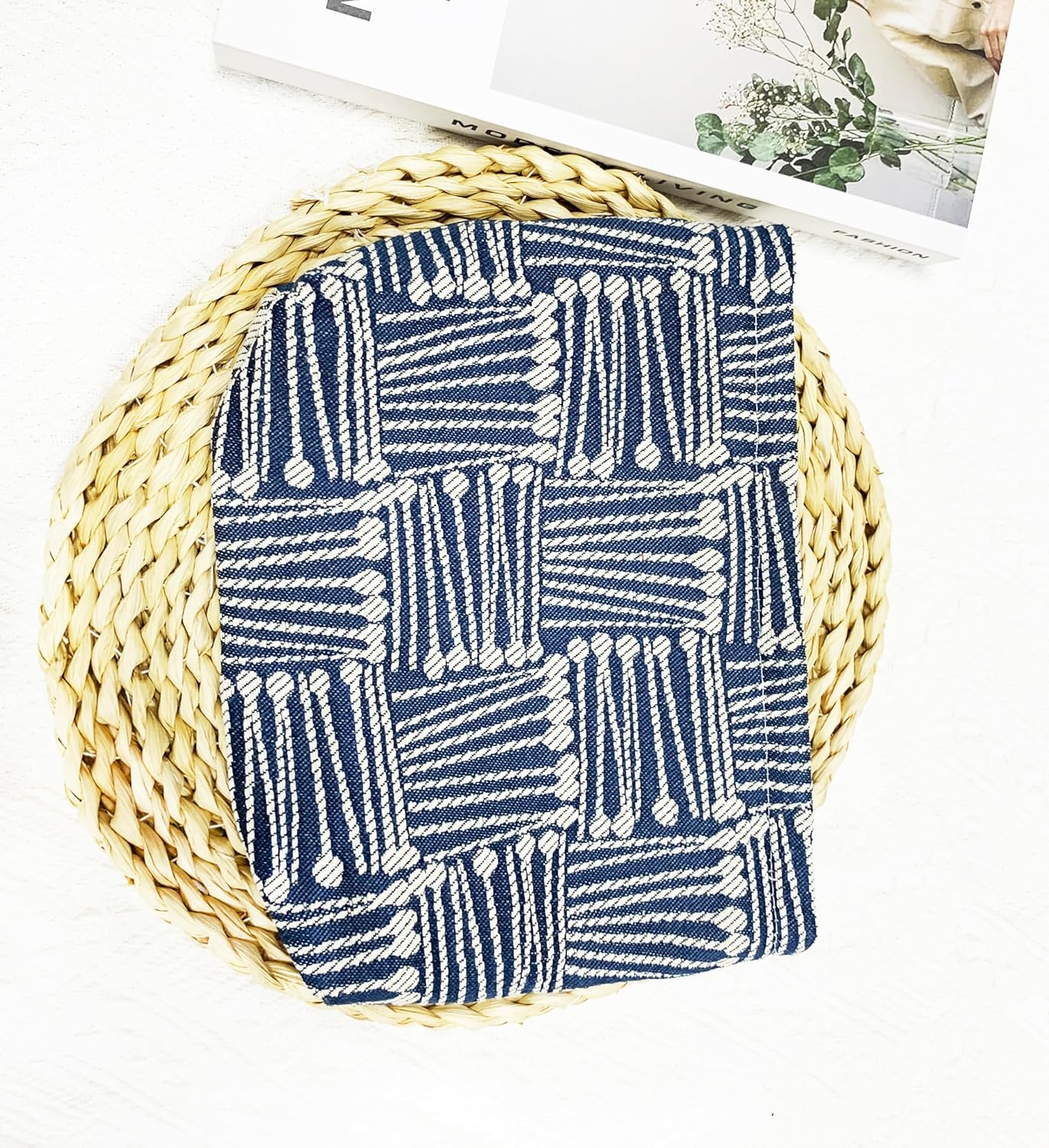 2 Pcs Makeup Bags, Large Cosmetic Bag Travel Toiletry Bag Organizer for Women, Embroidery Craft, Stripe Makeup Bag Small Cosmetic Pouch Purse with Zipper Gifts for Girls Teen