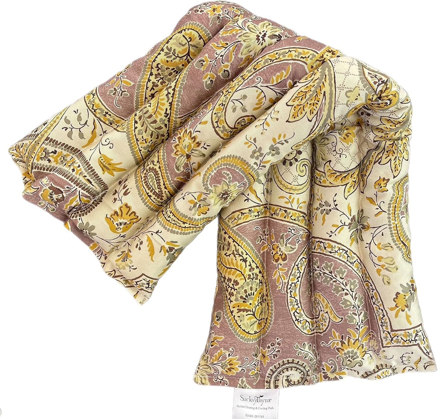 Microwavable Heating Pad for Back Pain, Cramps, Arthritis Relief, Heat Pad with Moist Heat Therapy - Hot Heated Pad Flaxseed, Cherry Pit, Herbs Comforting Aromatherapy, Made in USA, Large