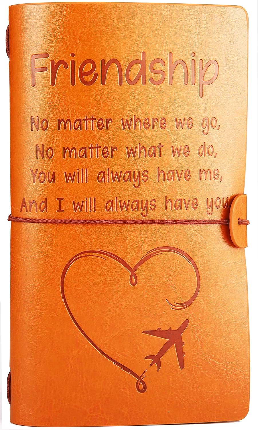 Friendship Journal Gift-Sister Gift-Long Distance Gift-Farewell Gift-Christmas Gift-Freind Gift-No Matter Where We Go-Refillable Travel Photo Diary Notebook-Always My Sister,Forever My Friend