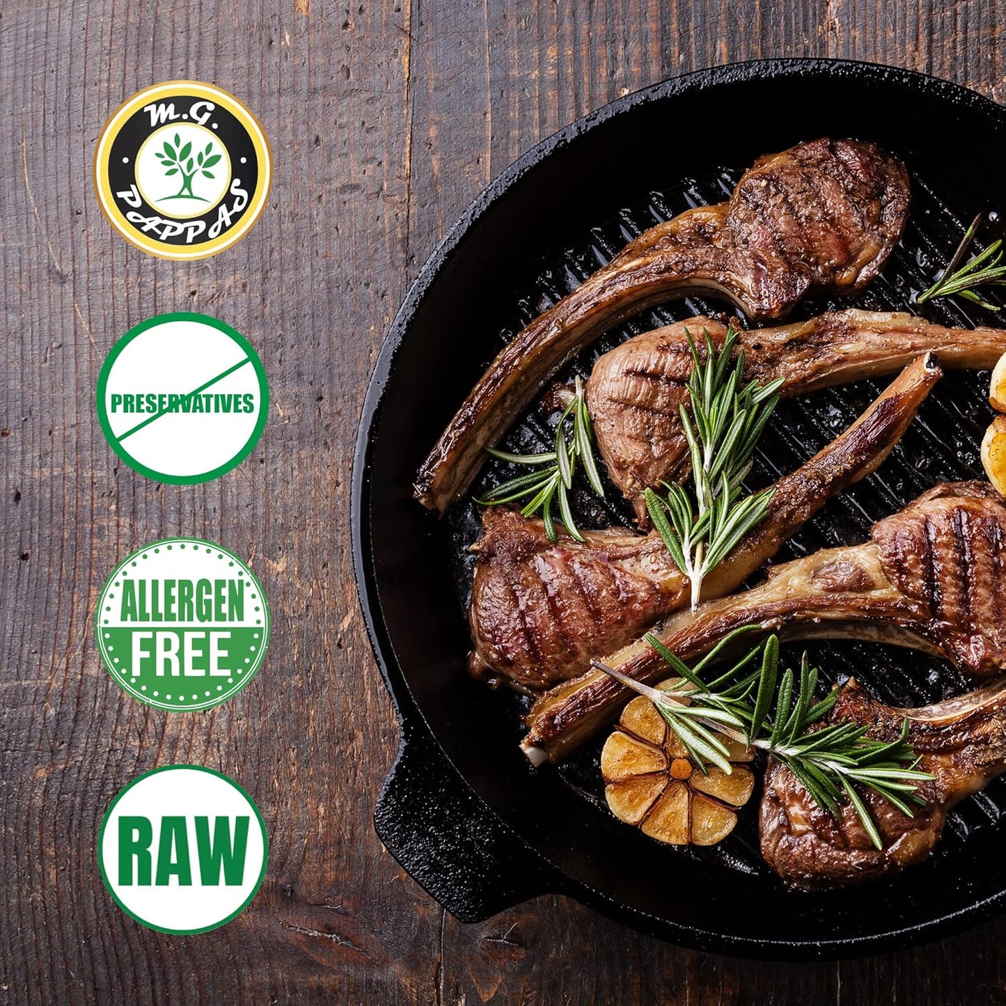 M.G. PAPPAS Rosemary Infused Olive Oil - High Polyphenol Rich Extra Virgin Olive Oil Unfiltered - Polyphenol Lab Report 650mg/kg - Cold Pressed Greek EVOO Award Winning - Rosemary Oil Cooking 12.7 Oz