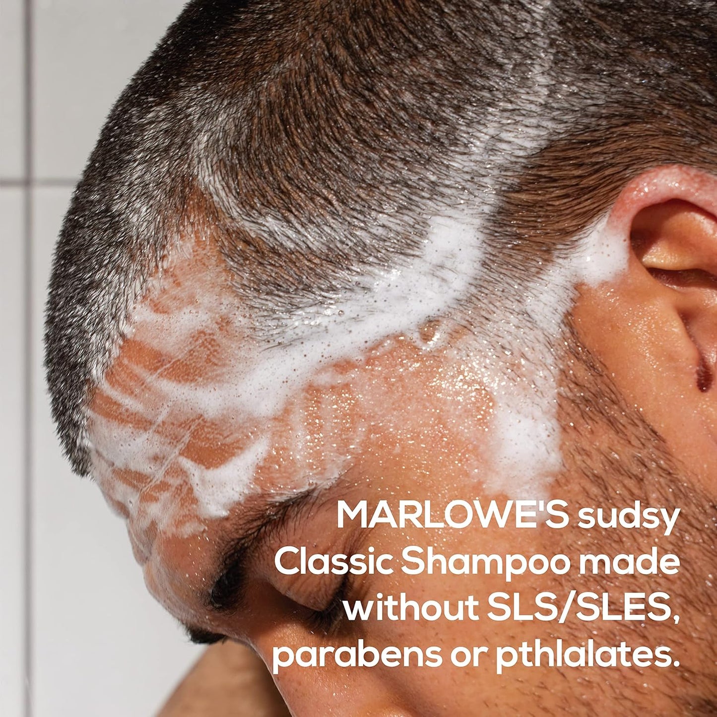 MARLOWE. No.172 Classic Mens Shampoo, Clarifies, Invigorates and Refreshes Hair with Moisturizing Argan Oil & Coconut Oil, All Hair Types, Paraben & Phthalate Free, 8 Fl Oz
