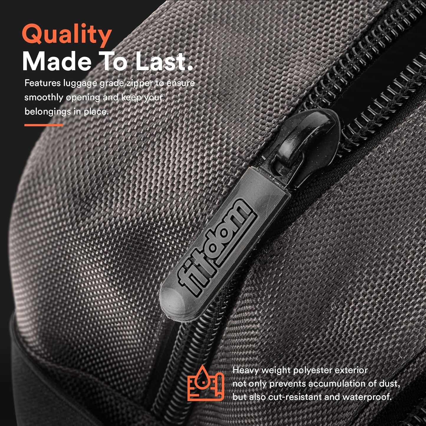 Fitdom Tactical Toiletry Bag Dopp Kit Case For Men. Perfect For Travel & Storage. Fits Large & Small Cosmetic Makeup, Clipper, Toothbrush, Shower, Shaving & Grooming Care. Best Overnight Organizer