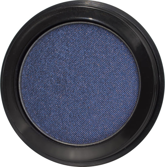 Twilight Shimmering Deep Blue Navy Pressed Powder Single Vegan Eyeshadow; Talc, Paraben & Cruelty Free