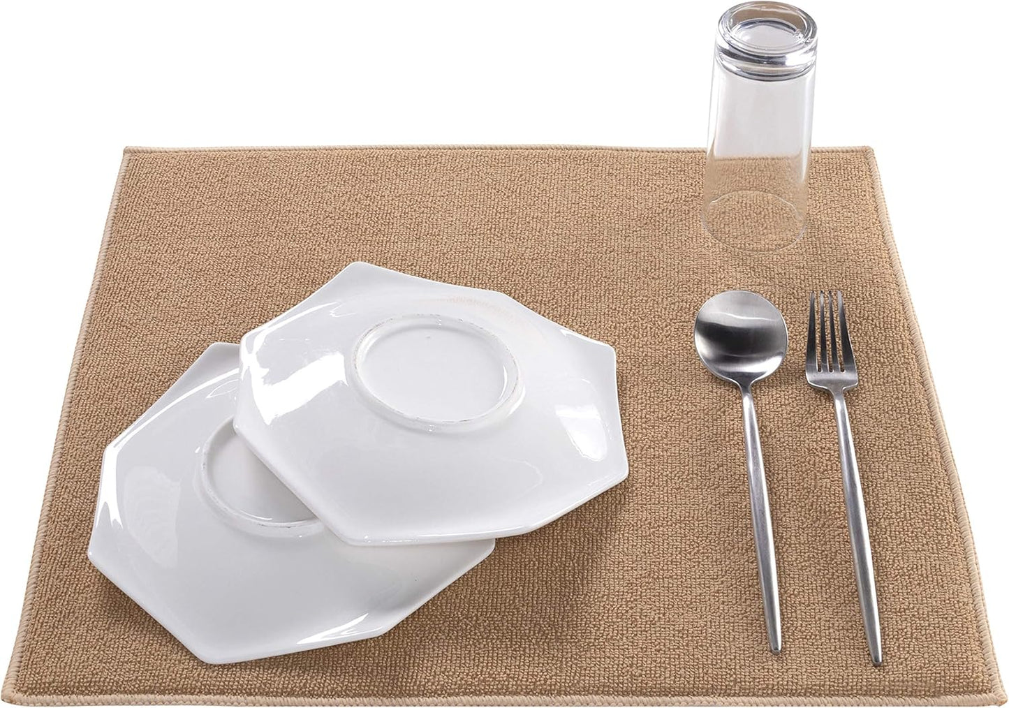 Absorbent, Reversible Microfiber Dish Drying Mat for Kitchen, 18 Inch x 24 Inch