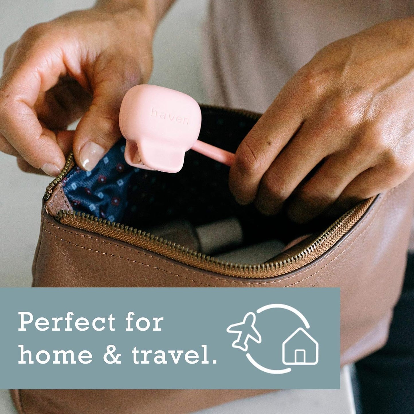 Haven Toothbrush Cover - Fits Electronic and Manual Toothbrushes - Toothbrush Case Holder for Travel - Set of Two Tooth Brush Cap Protectors (White and Coral)