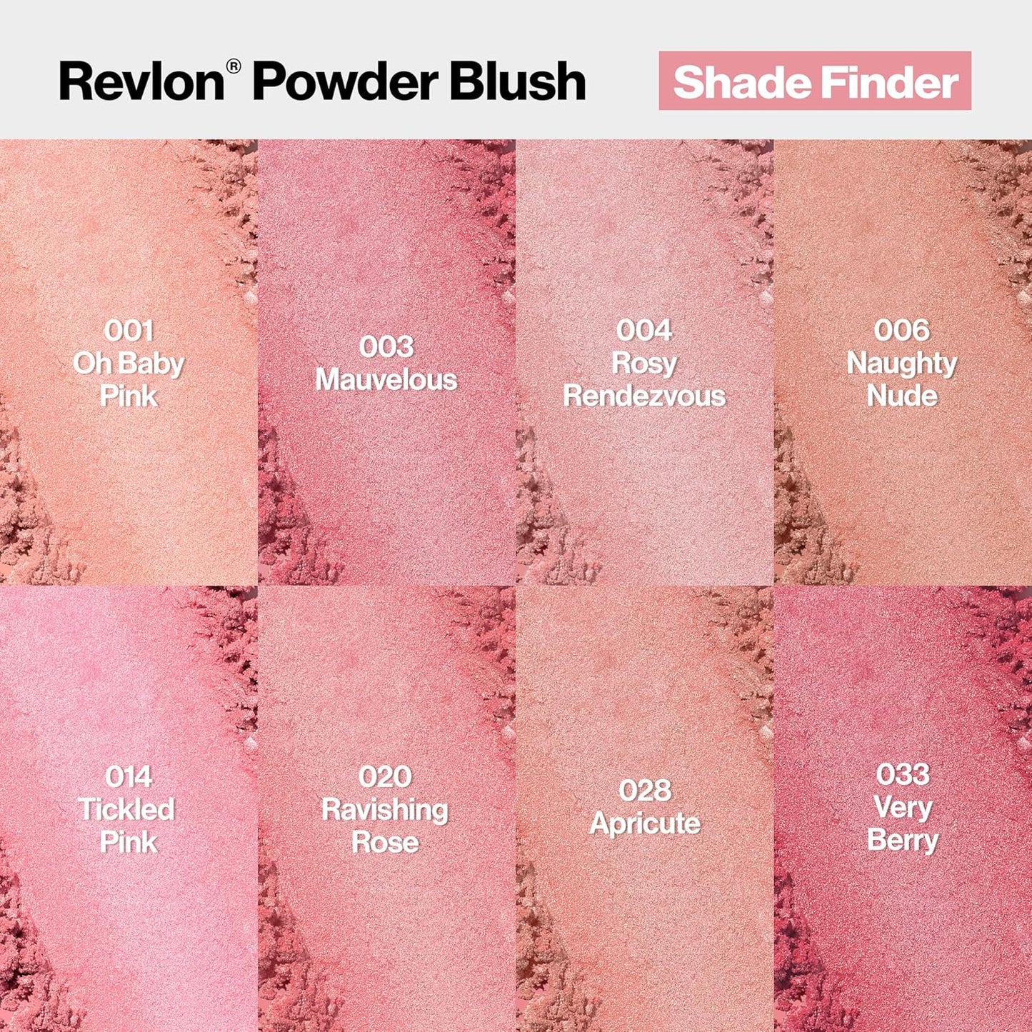 Revlon Blush, Powder Blush Face Makeup, High Impact Buildable Color, Lightweight & Smooth Finish, 020 Ravishing Rose, 0.17 oz