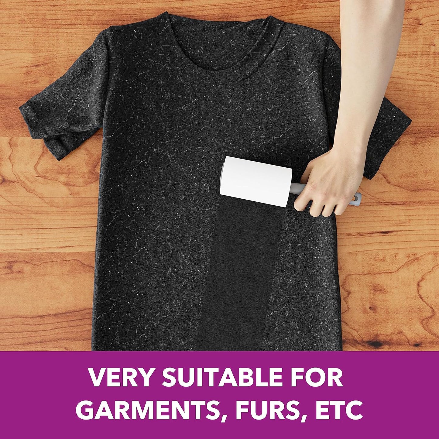 MEIQIHOME Lint Rollers for Pet Hair Extra Sticky, 1110 Sheets Mega Value Set Lint Roller with 5 Upgraded Handles, 10 Rollers Portable Pet Lint Roller for Clothes, Furniture, Dog & Cat Hair Removal